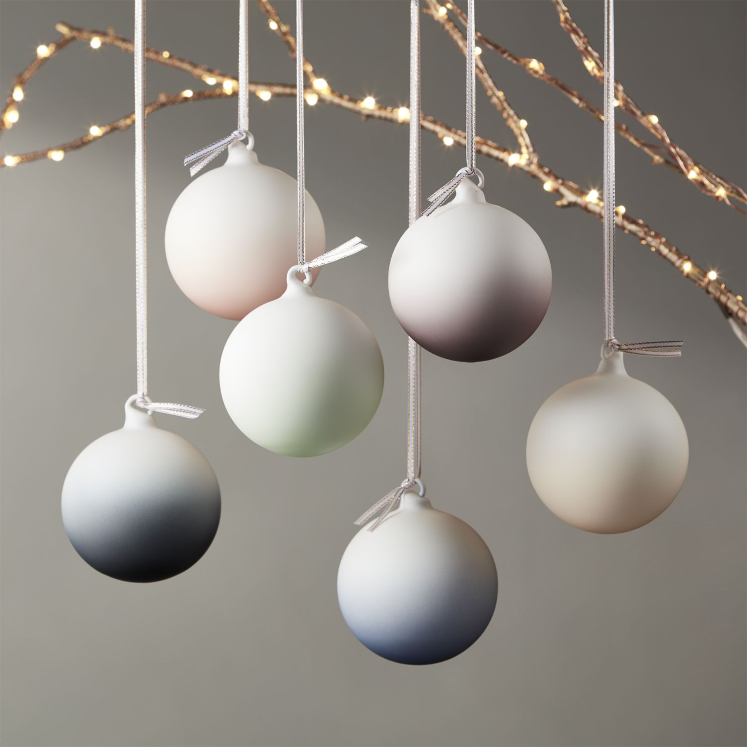 Ombre ornaments from CB2