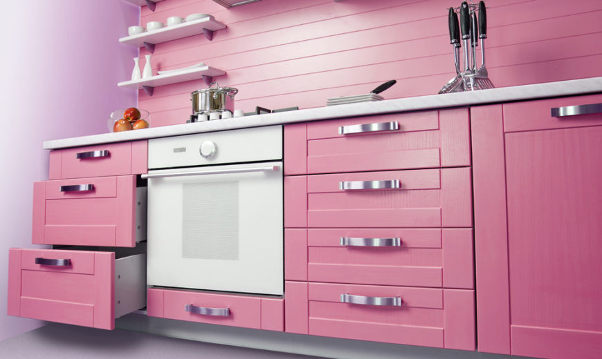 Trendsetting Hue: Add a Touch of Pink to Your Kitchen in Style!