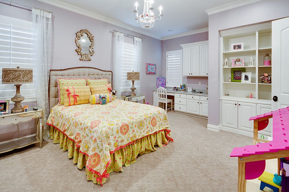 Pleasant-light-purple-walls-for-the-lovely-girls-bedroom