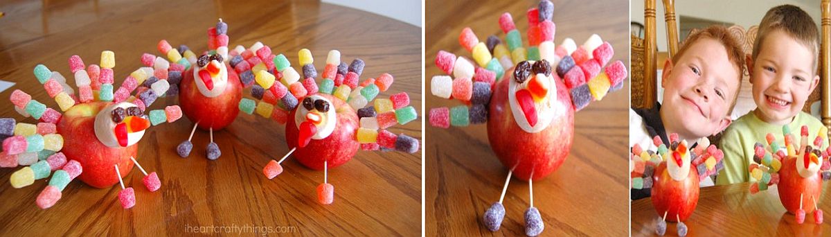 Thanksgiving-Apple-Turkey-craft