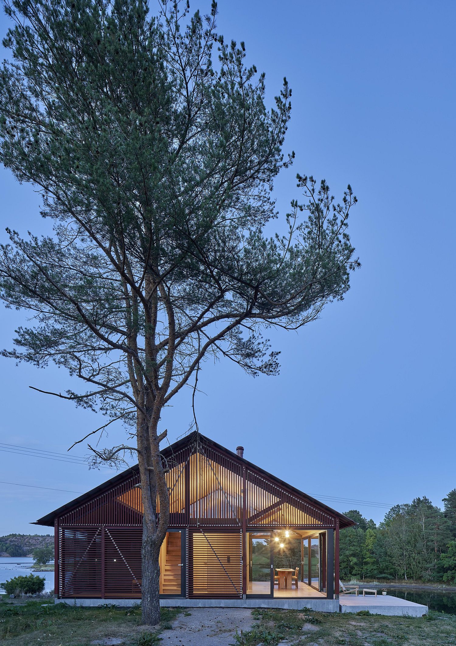 View of the landscape around the cabin