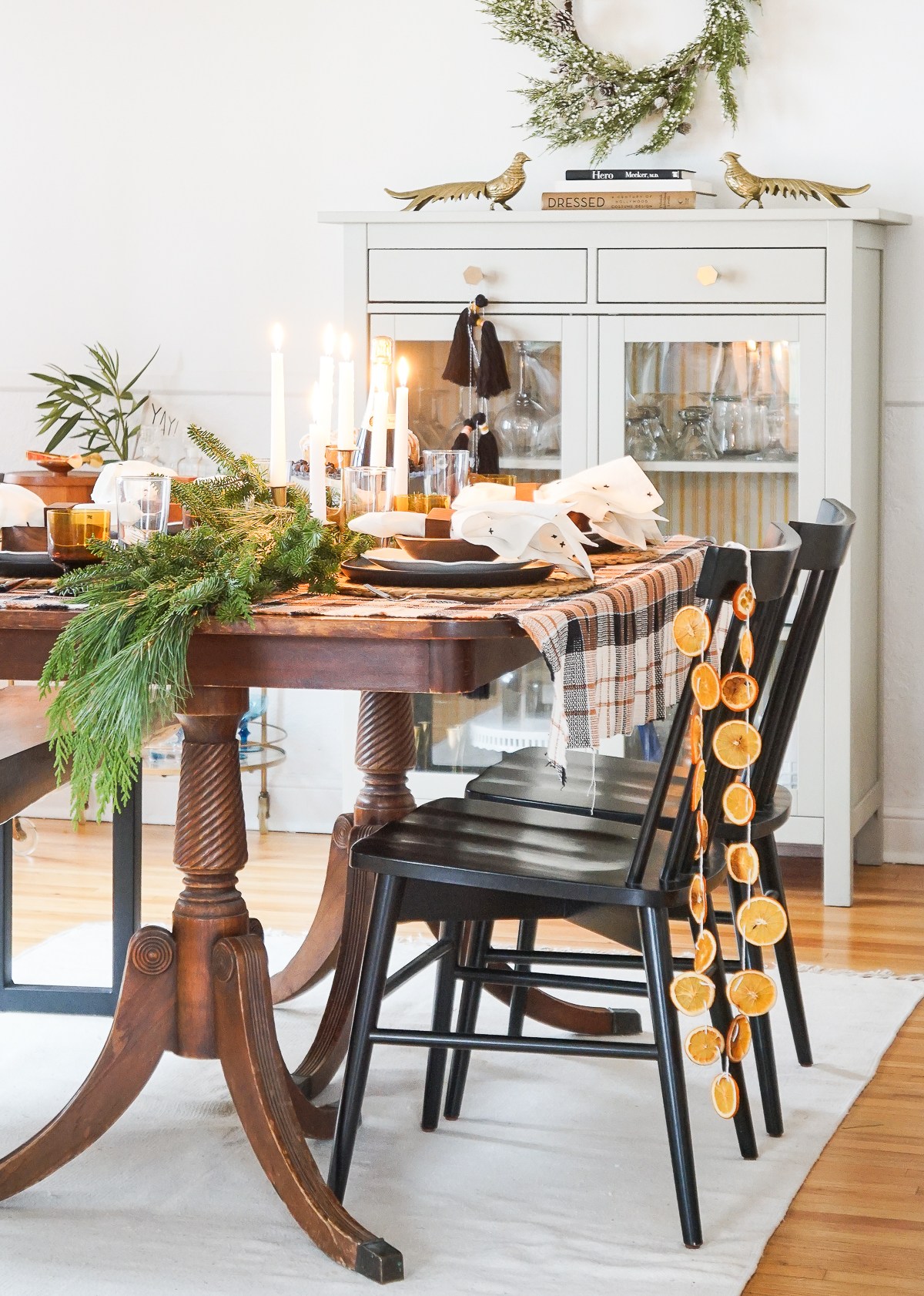 DIY dried orange garland