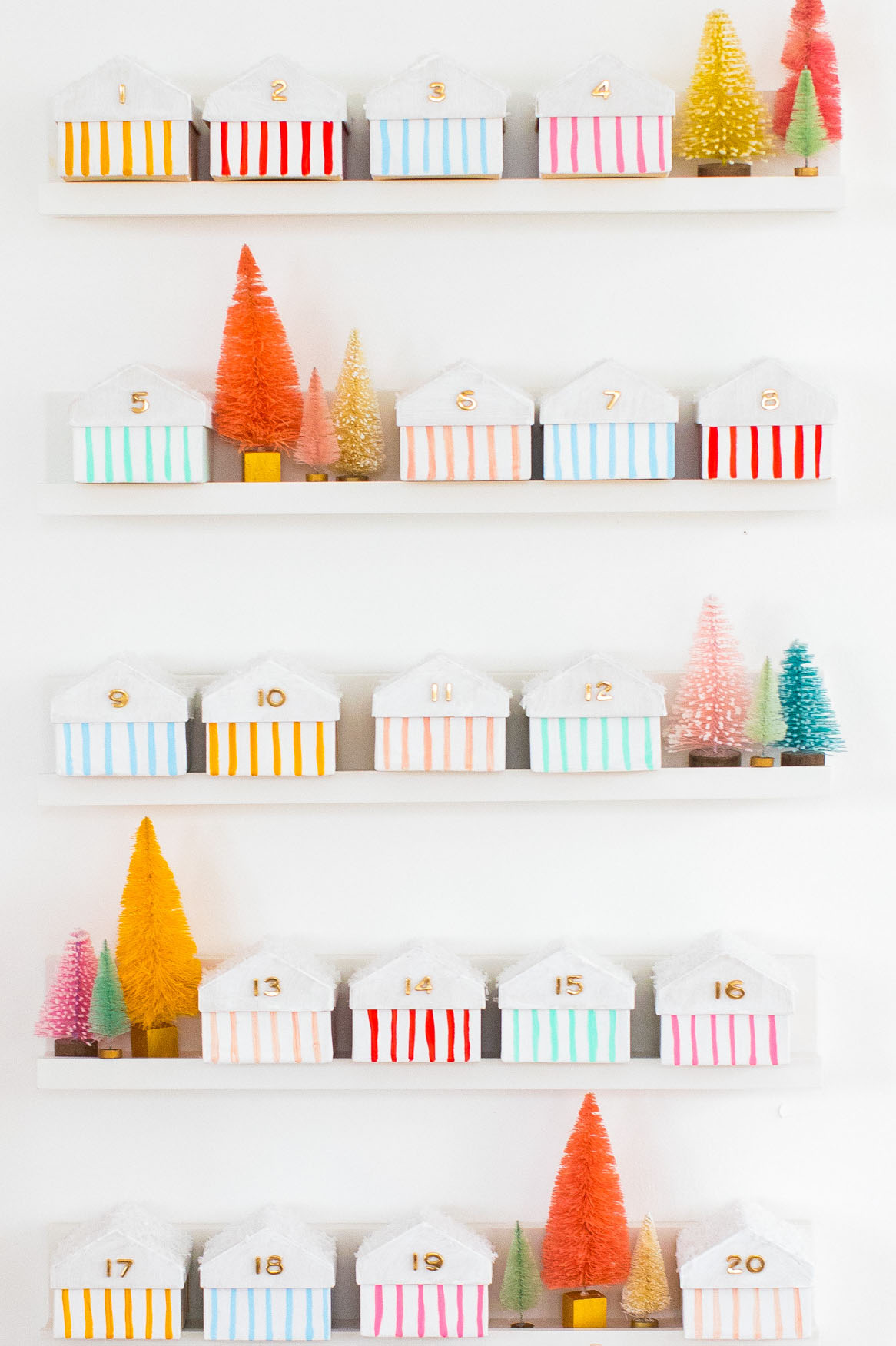 DIY house advent calendar from Sugar & Cloth