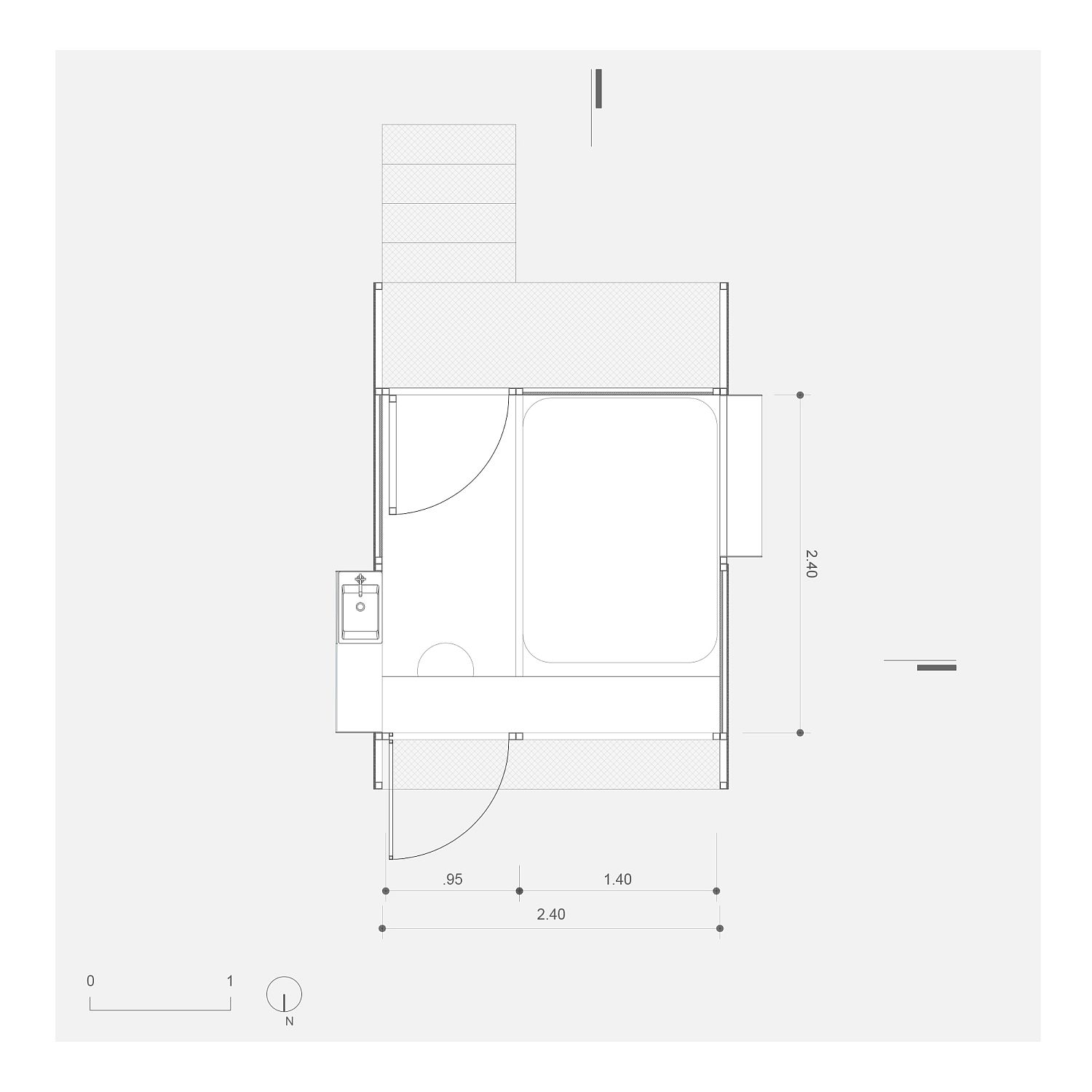 Floor plan of Chalet L in Brazil