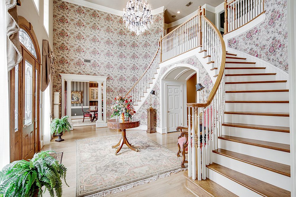 Gorgeous and grand traditional entry makes a big visual impact