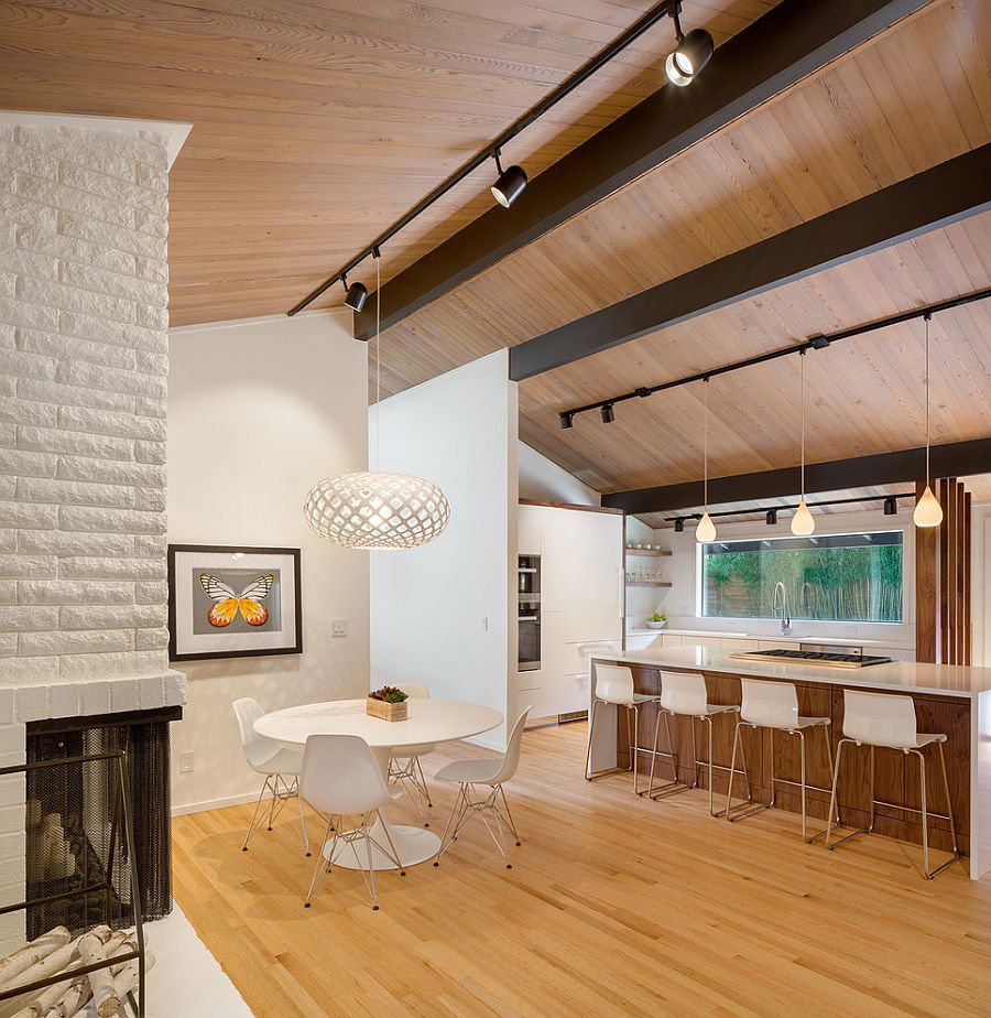 Midcentury-modern-dining-room-with-decor-in-white