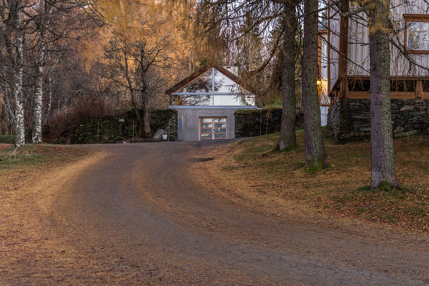 Pathway leading to the Ferstad Farm Distillery