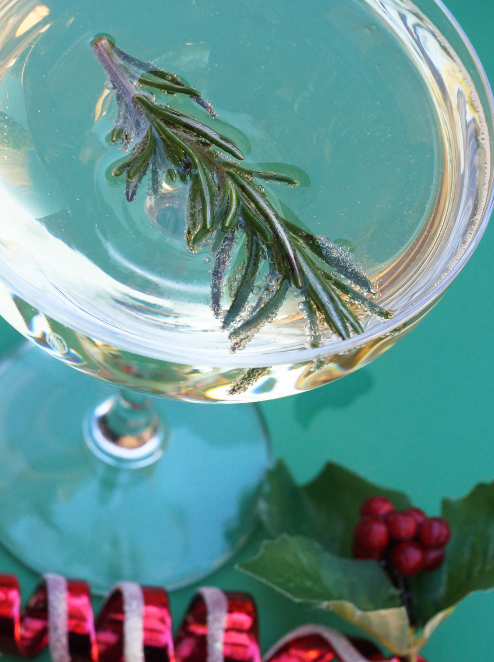 Rosemary adds a festive holiday touch to cocktails