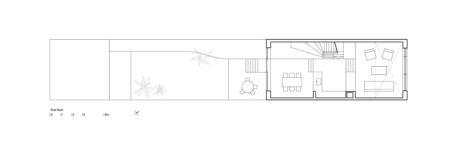 Second floor plan of smart Blue House