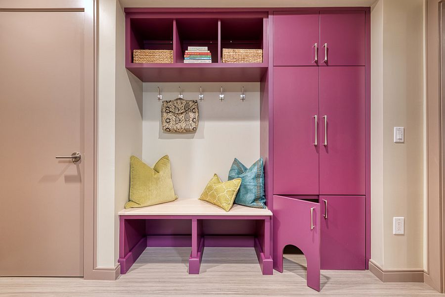 Smart-pet-friendly-mudroom-with-a-splash-of-color