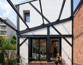 Old Carpenter’s Studio Altered into a Chic Home with Suspended Wooden Cabanas