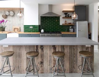 Trendy Colorful Kitchen Backsplashes: From Blue and Green to Copper and Black!