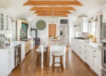 Ceiling-and-floor-bring-woodsy-element-into-this-kitchen-217x155
