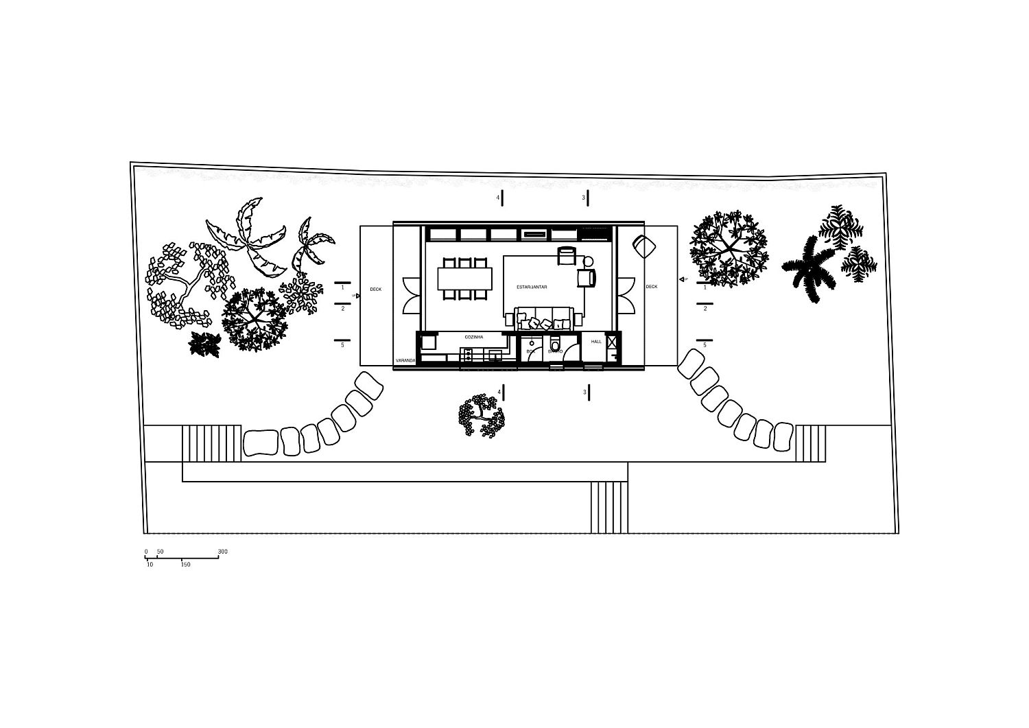 Design plan of Loft Branco with smart design