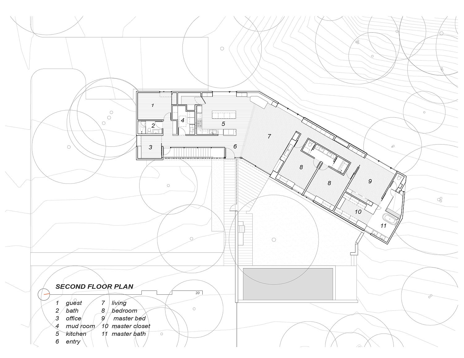 Floor plan of Sugar Shack Residence