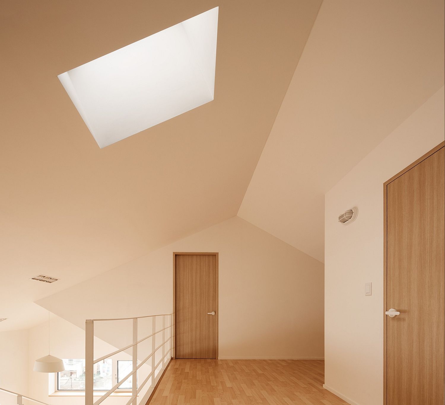 Skylight brings ample natural light into the house