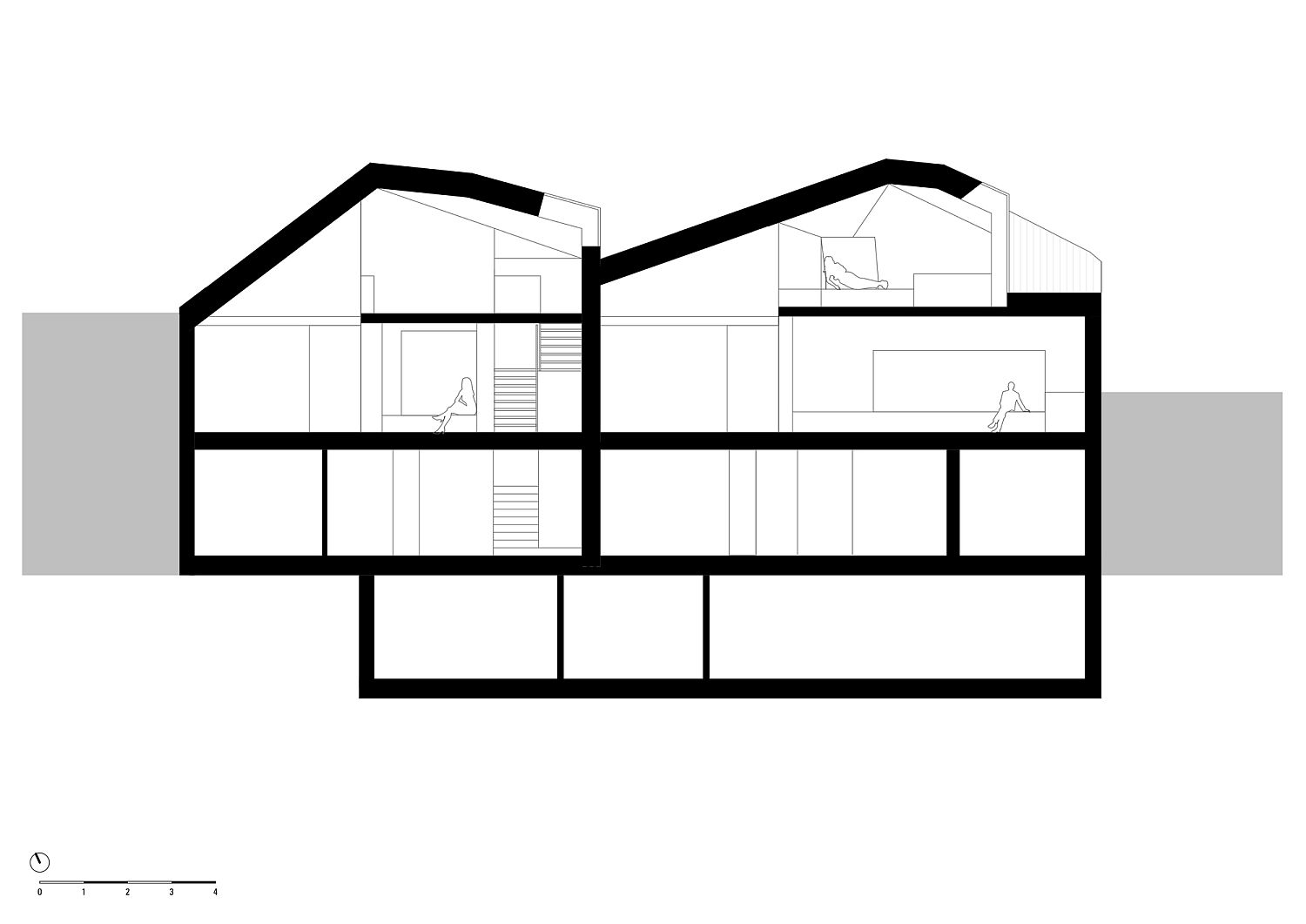 Design plan of the modern home in Innsbruck