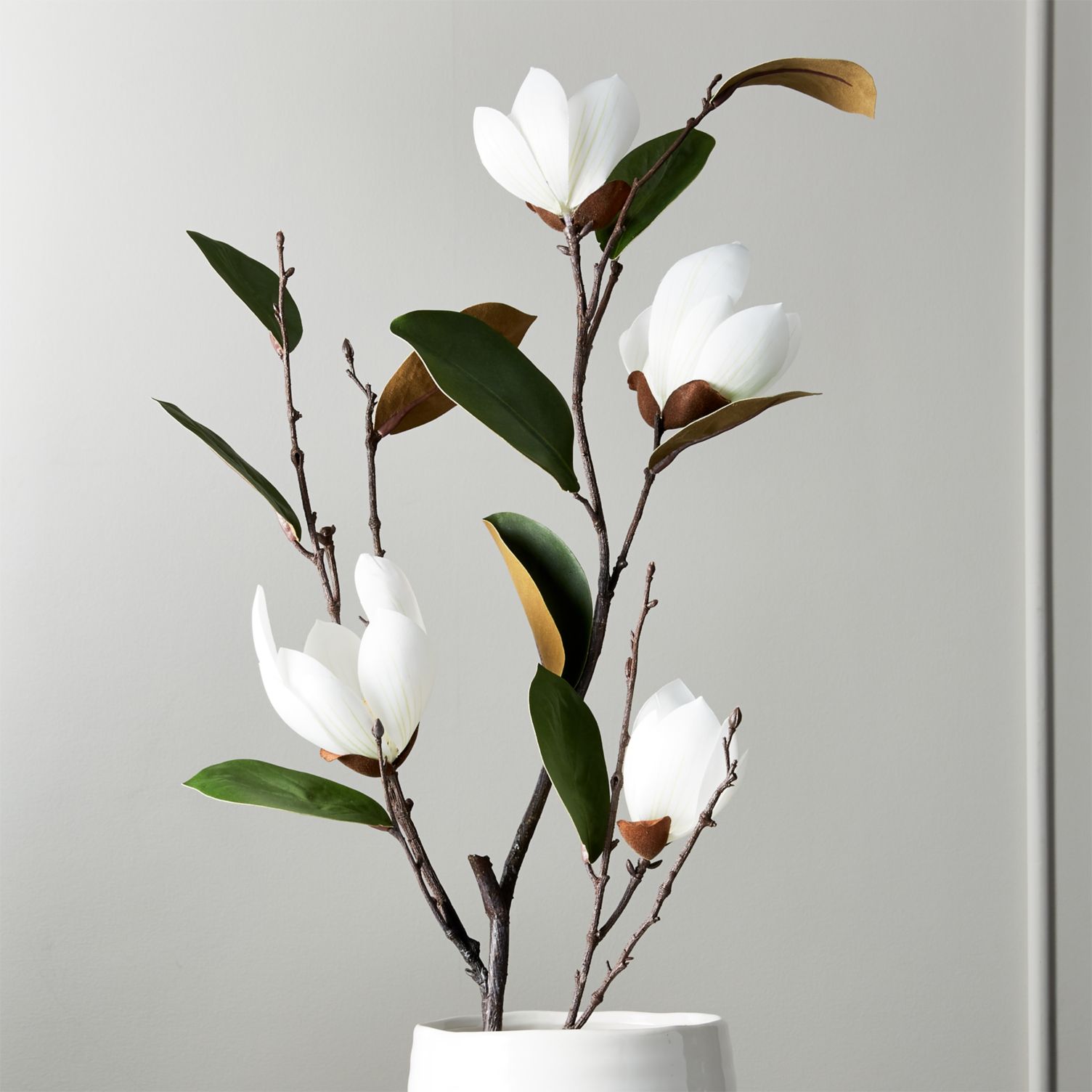 Faux-magnolia-stems-from-Crate-Barrel