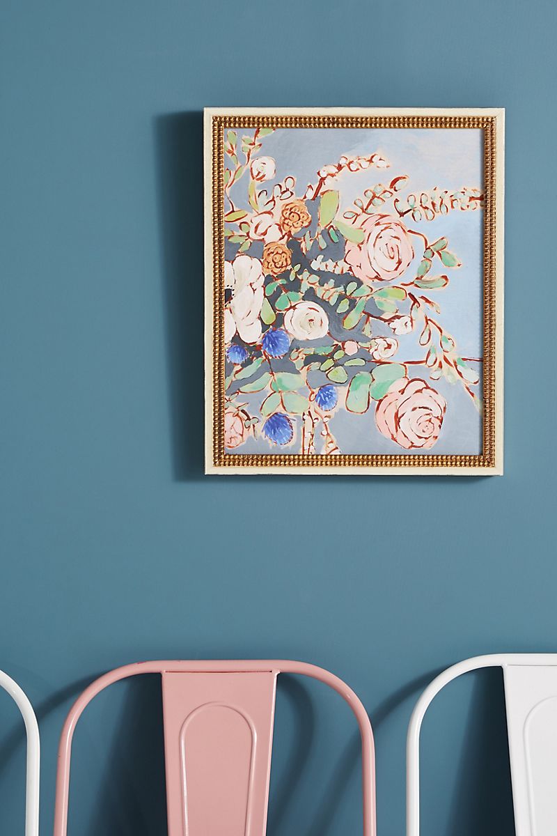 Floral spring wall art from Anthropologie