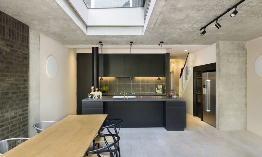 Modern Rear Extension of Victorian Terraced House with a Smart Studio Above
