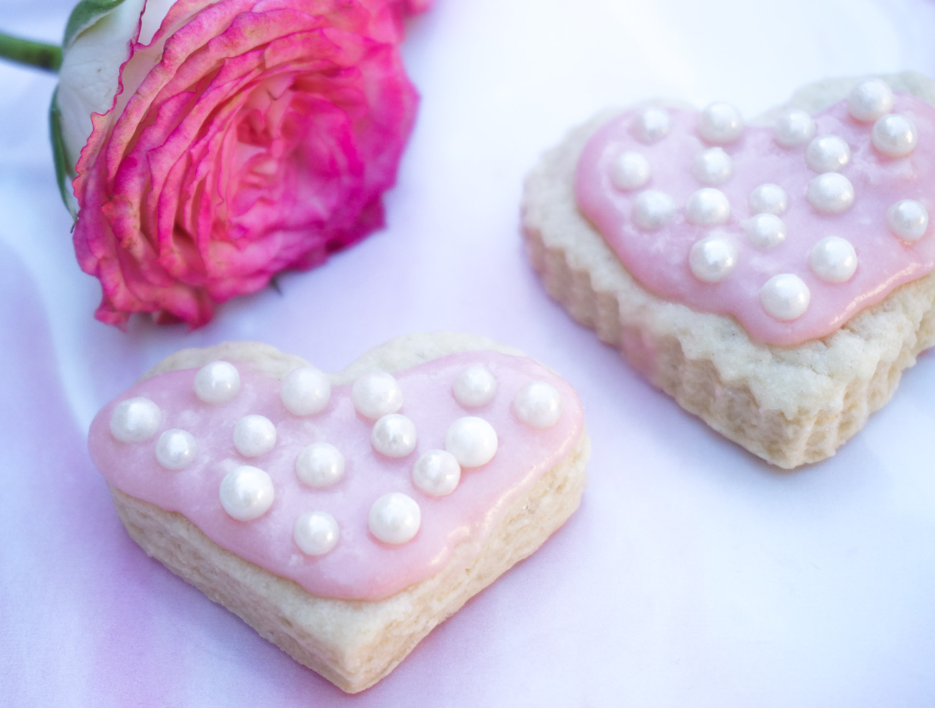 Homemade Valentine's Day cookies