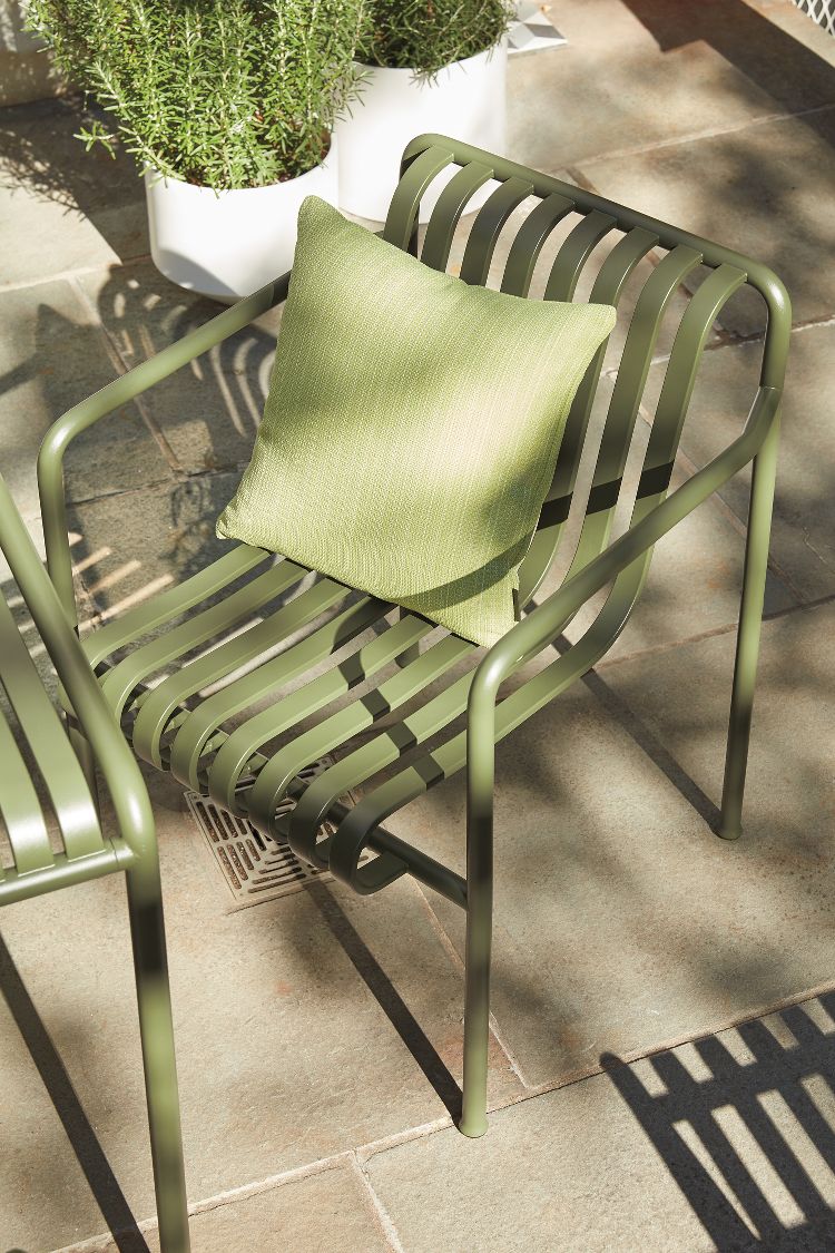 Modern green armchair