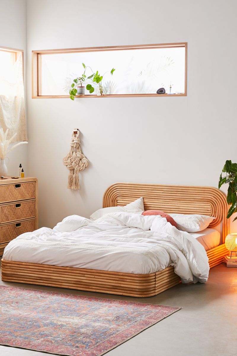 Modern-rattan-bed-from-Urban-Outfitters