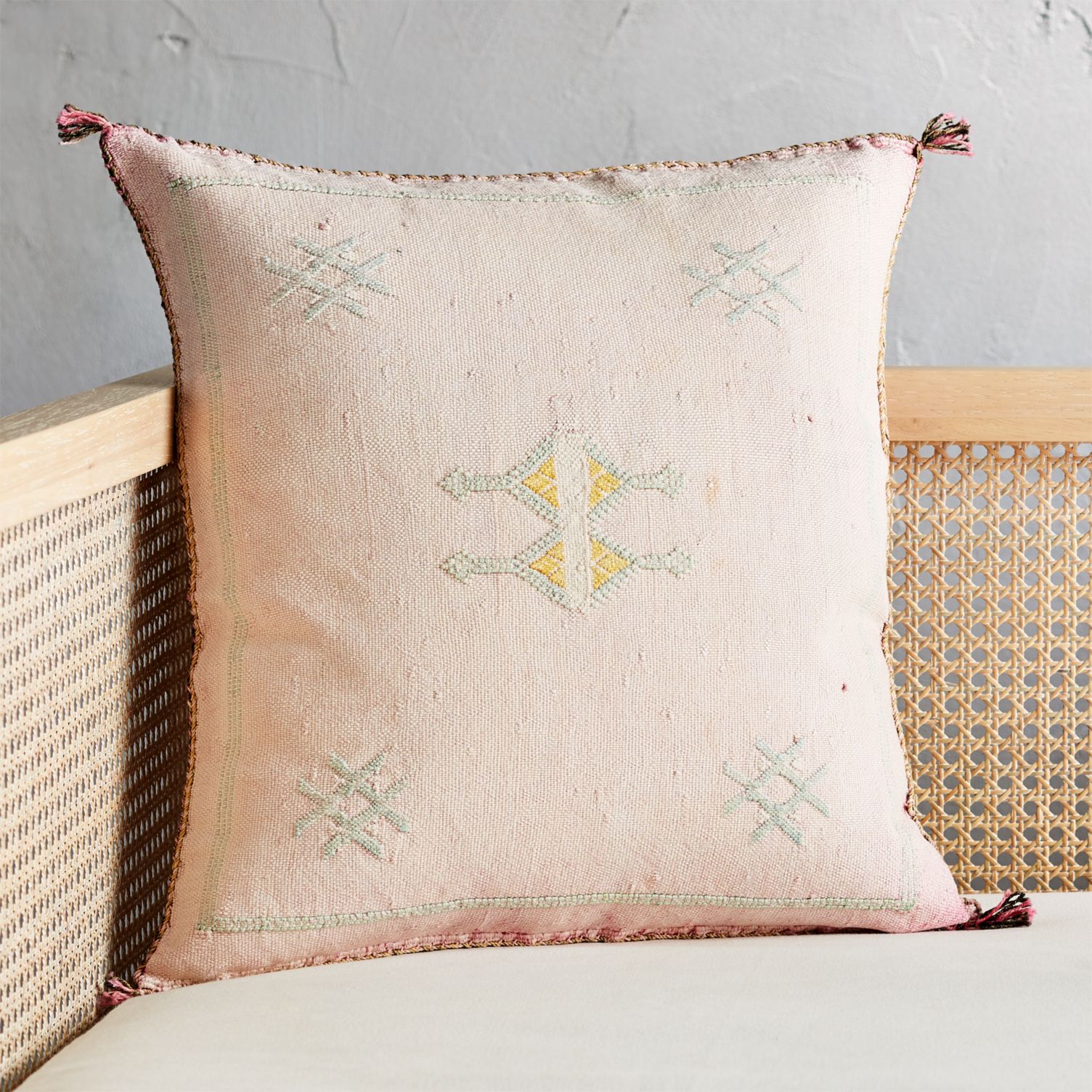 Moroccan silk pillow from CB2