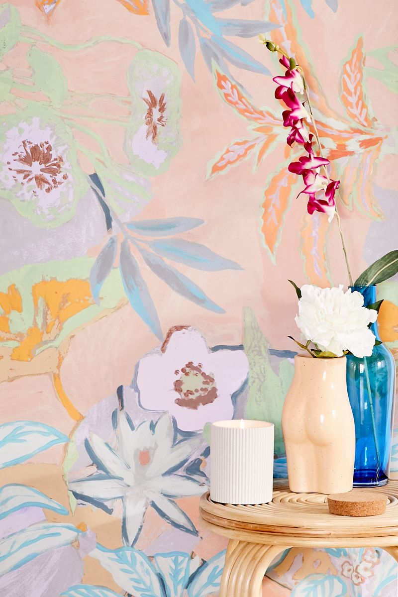 Removable floral wallpaper from Urban Outfitters