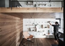 Tiny-apartment-with-a-smart-mezzanine-level-and-a-cool-storage-wall-217x155