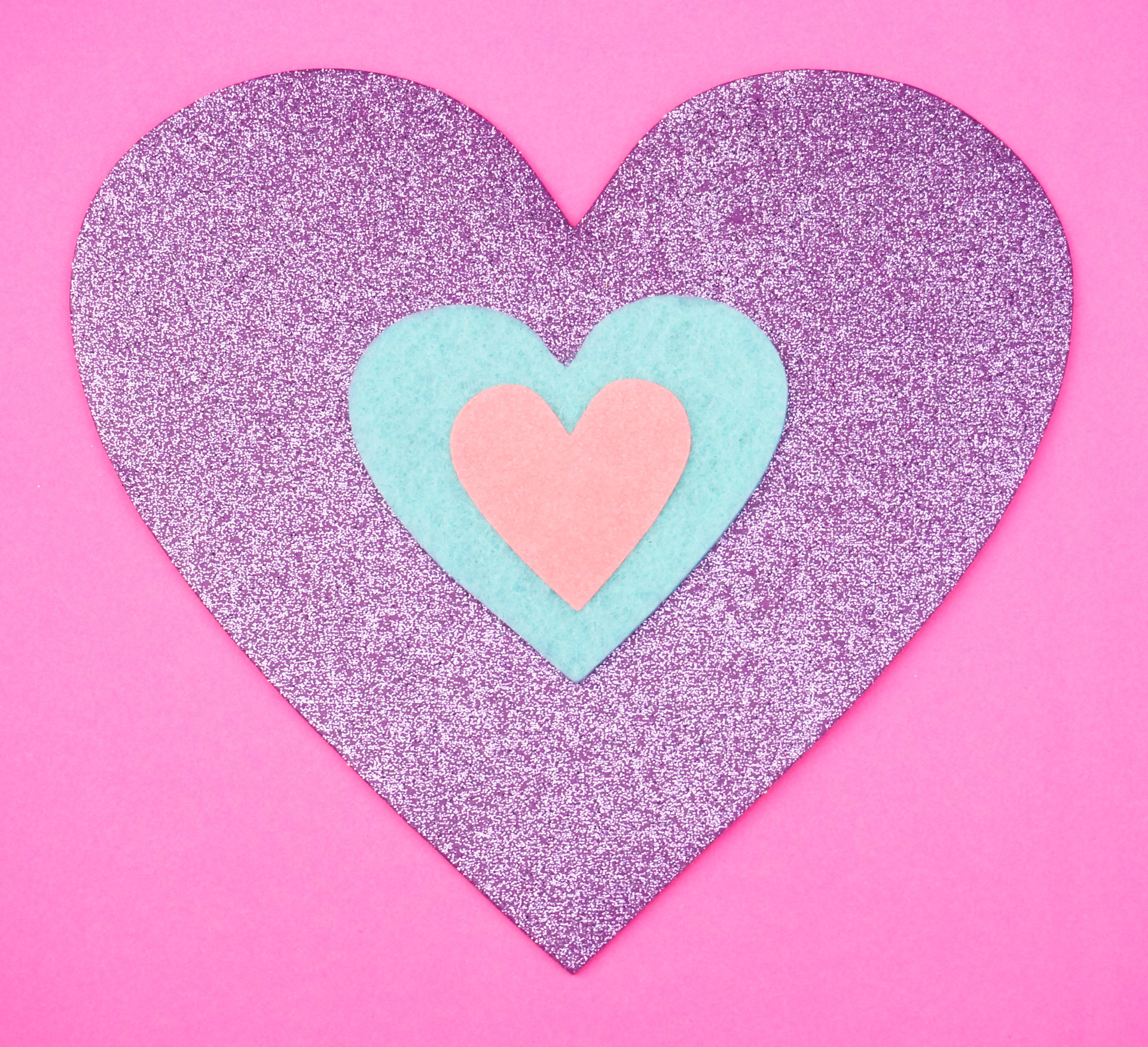 Valentine glitter heart