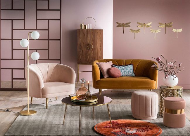 A Color Surprise: Beautiful Pink Living Room Ideas that Bring Cheer and ...