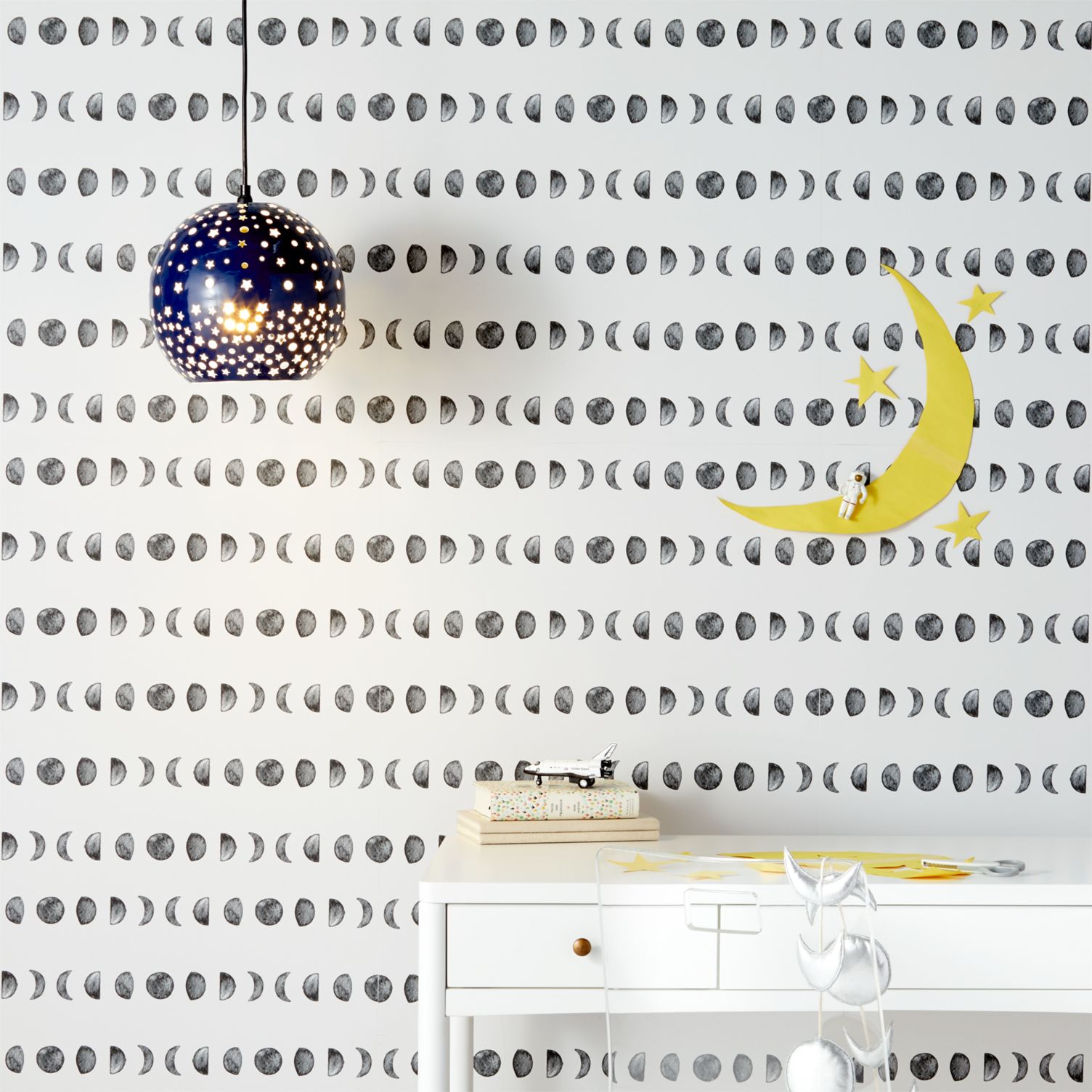 Moon removable wallpaper from Crate & Barrel