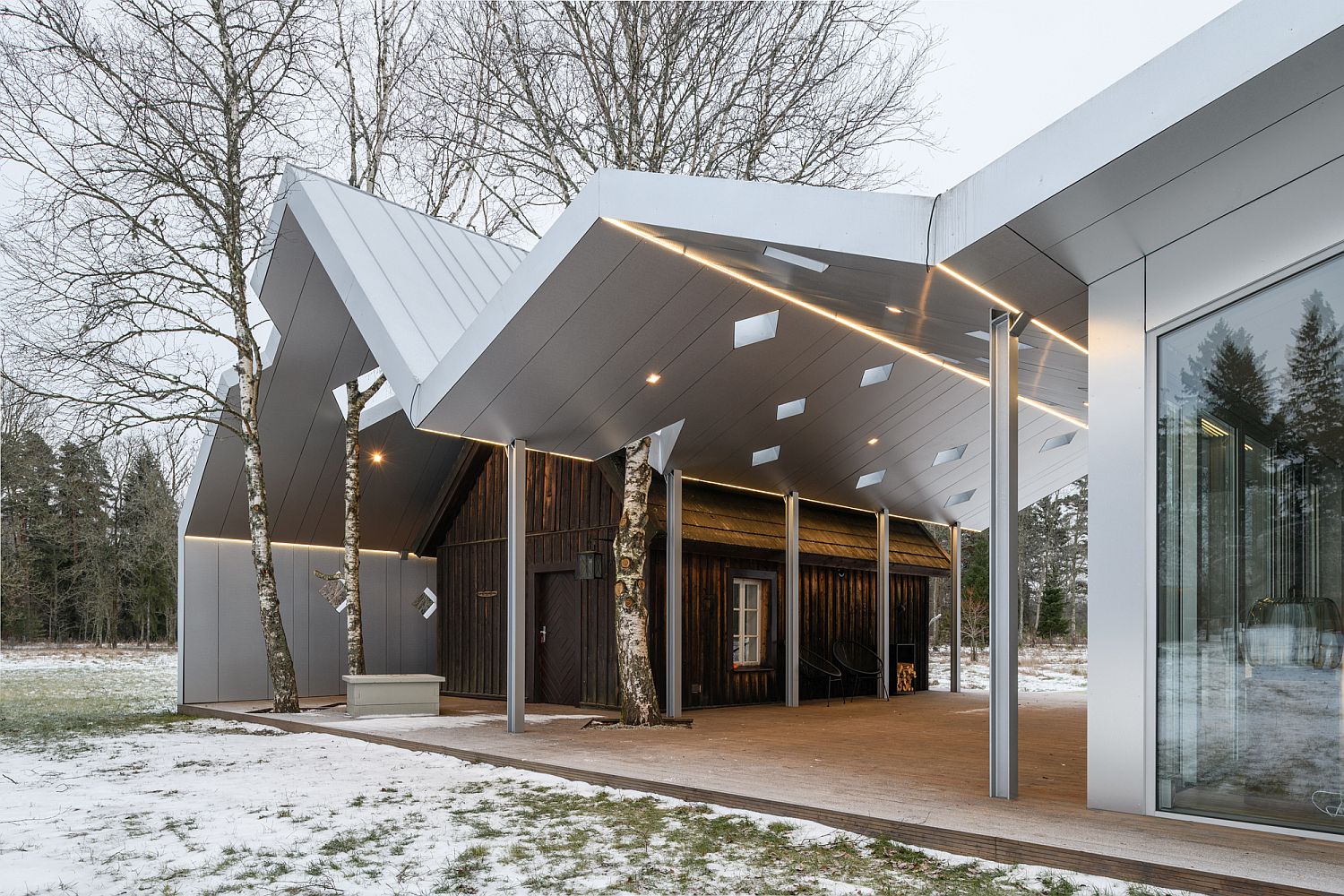 Old and New Share Common Space at this Gorgeous Spa Complex in Estonia