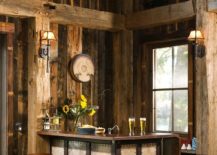 Rustic-home-bar-with-bar-stools-that-are-exquisite-and-have-a-leather-covering-217x155