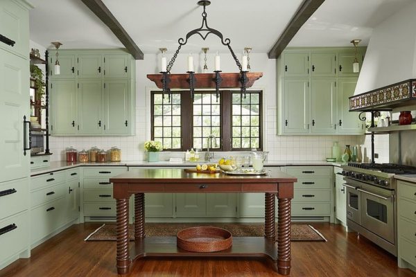 Modern Color Splash: Gorgeously Green Kitchen Cabinets that Usher in ...
