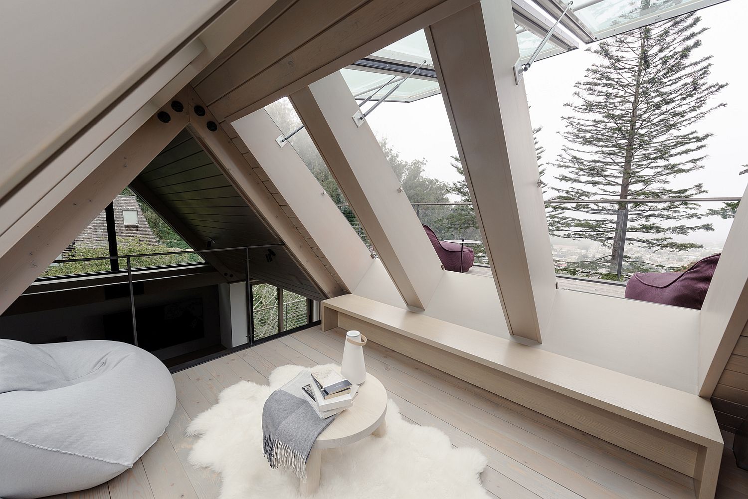 Attic level retreat and yoga area