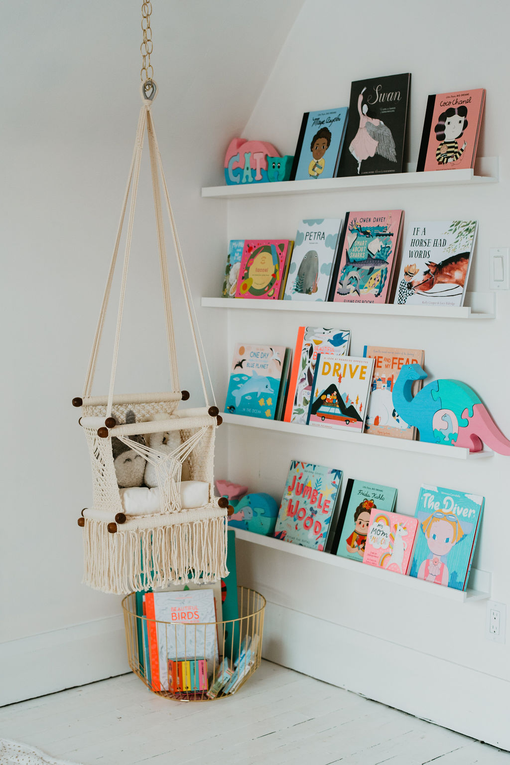 Book display area designed by Alyssa Garrison