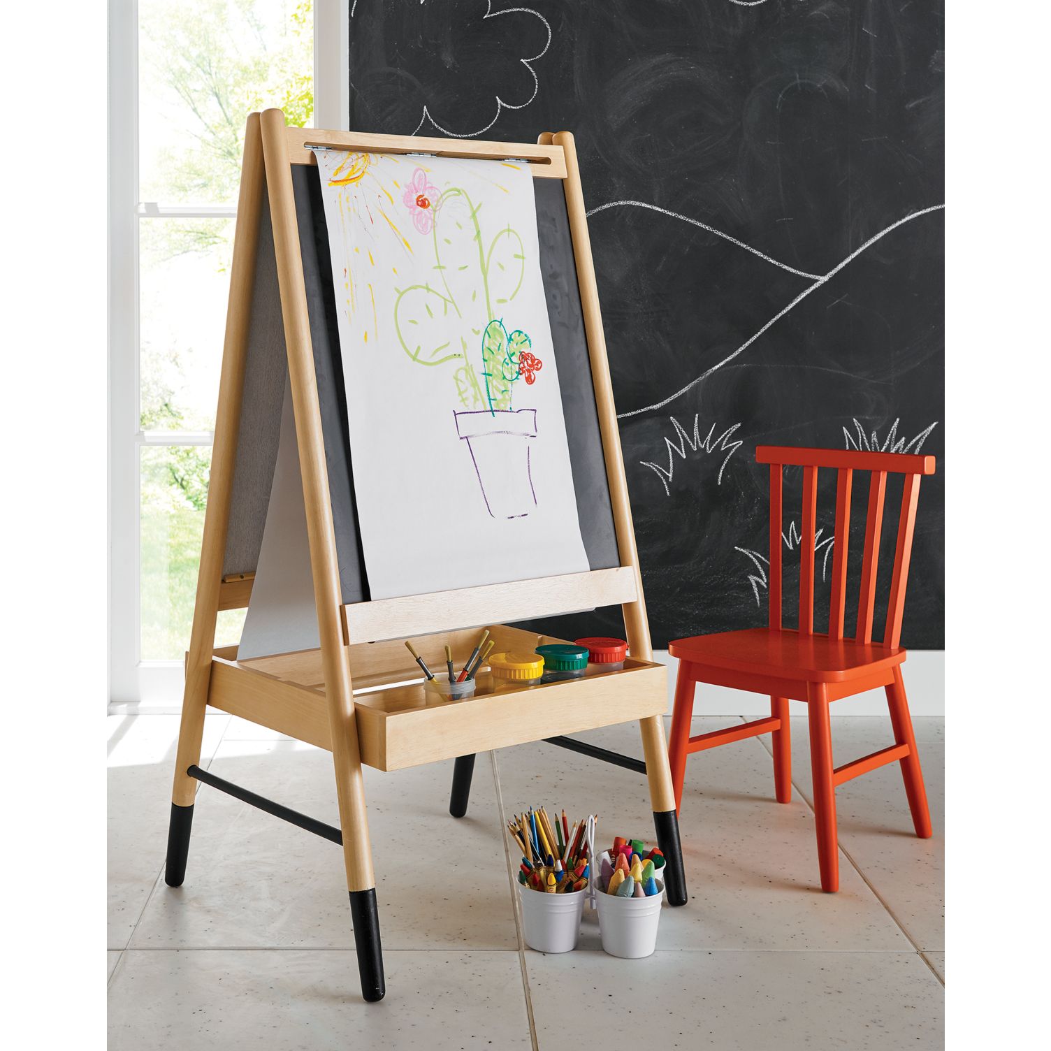 Easel for the playroom