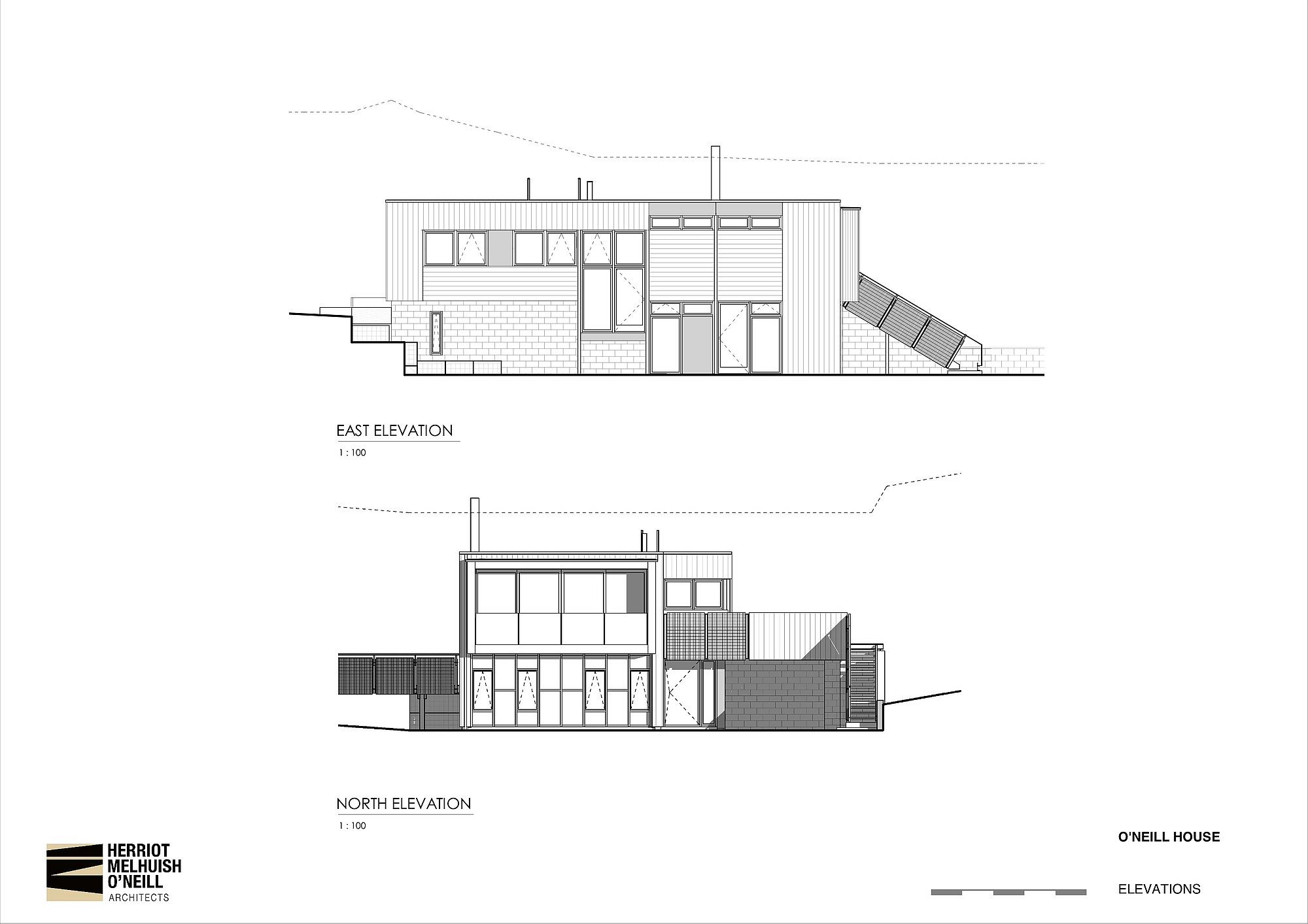 East and North Elevation of O’Neill House in Christchurch