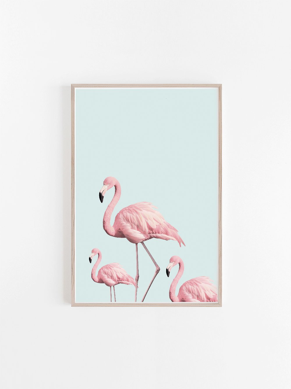 Flamingo wall art for the playroom