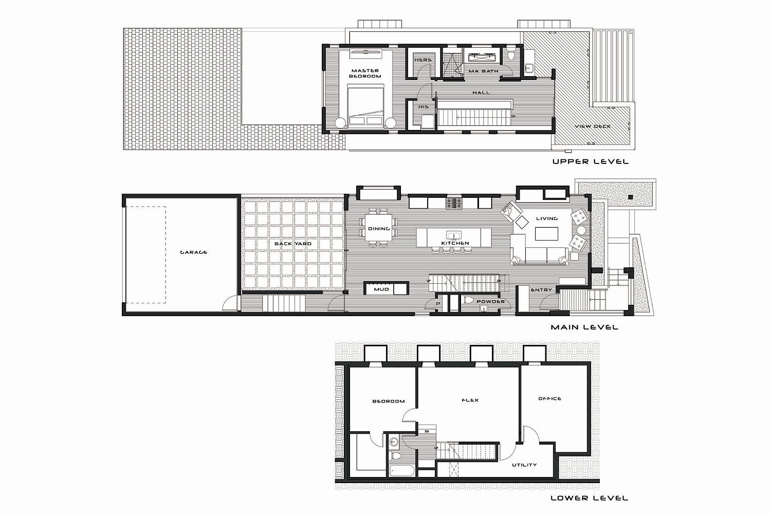 Floor plan of 33rd Street House in Denver