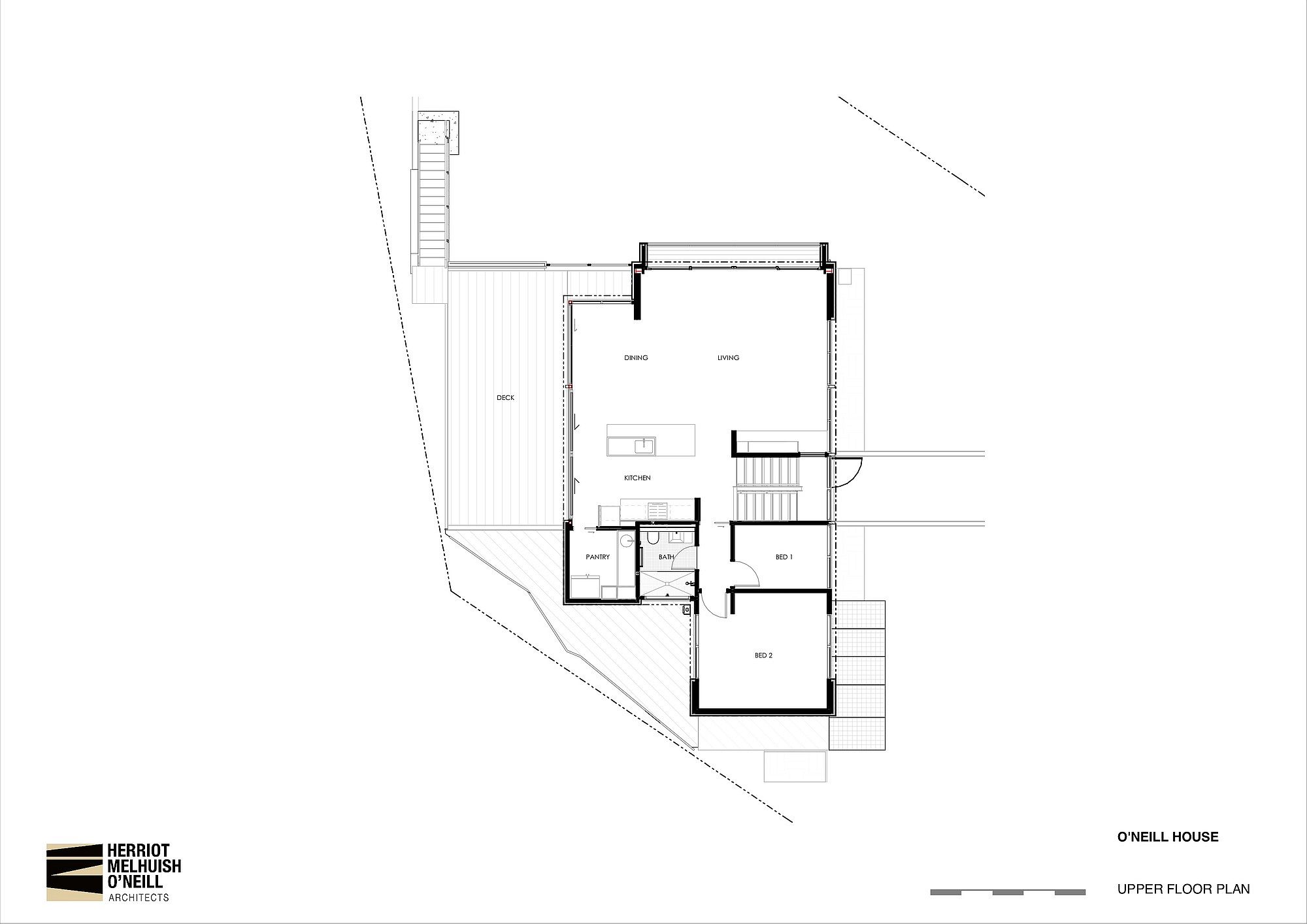 Floor plan of O’Neill House in New Zealand