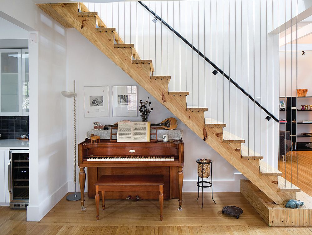 Let-your-musical-interests-thrive-in-the-small-space-underneath-the-staircase