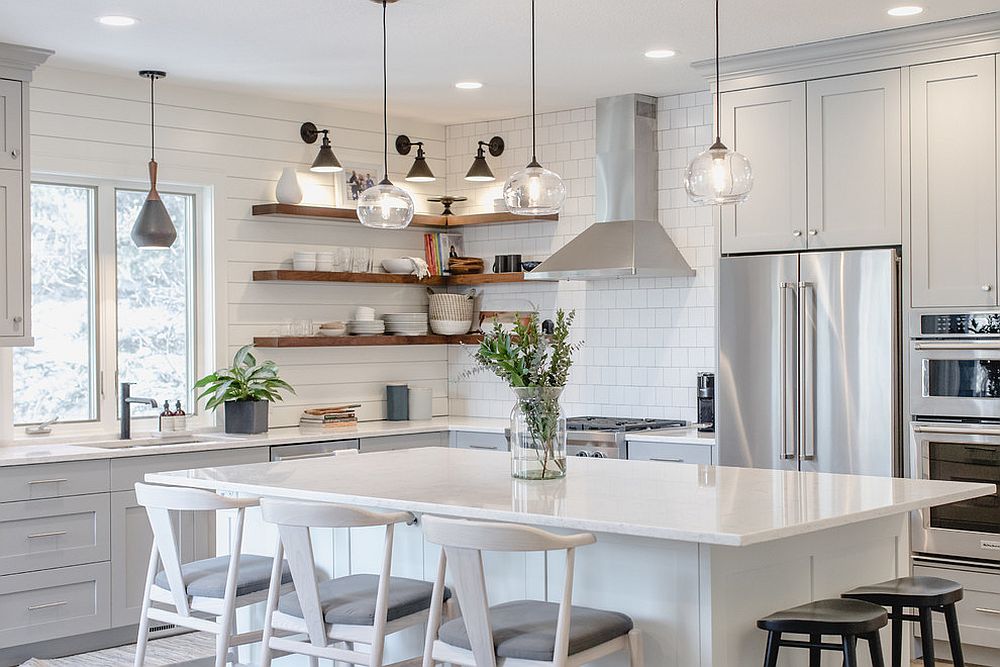 Lovely monochromatic kitchen in white