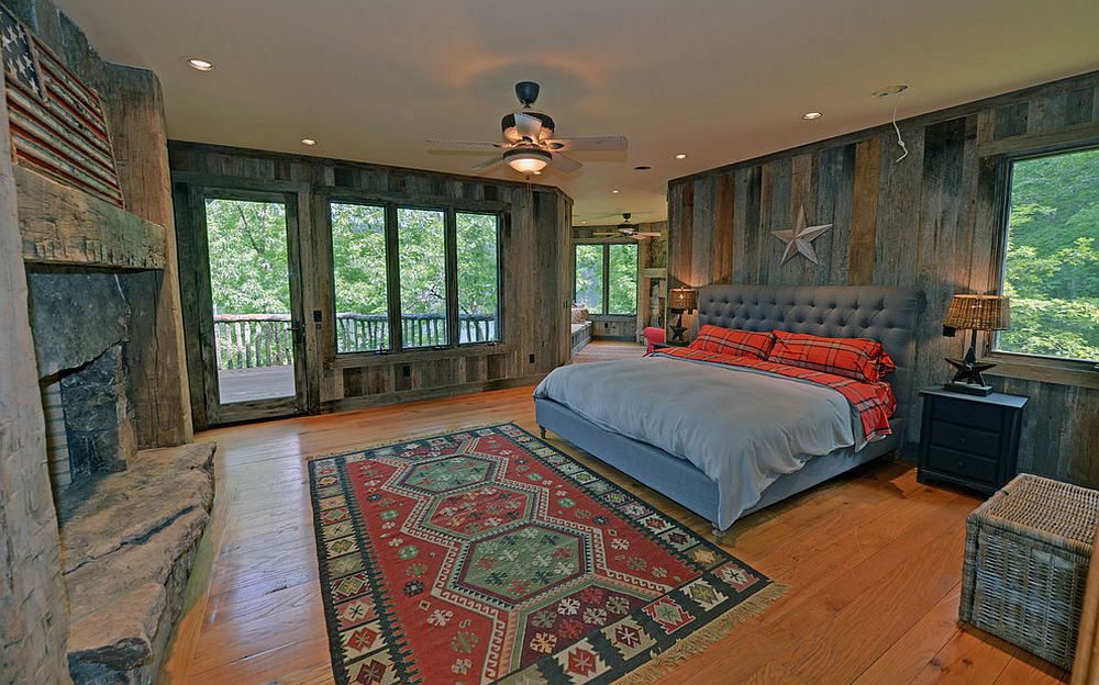 Rustic bedroom full of textural beauty