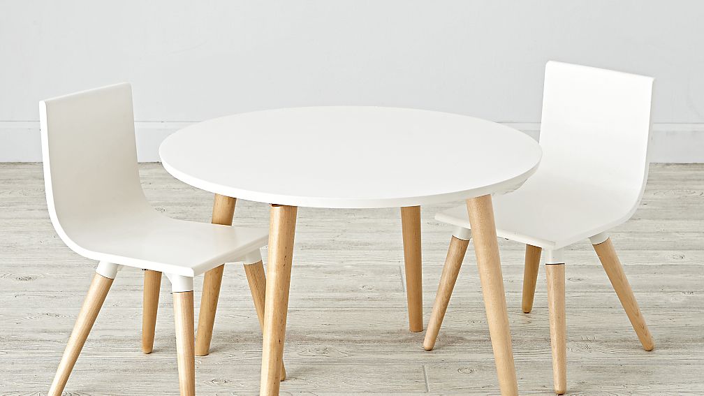 Table and chair set from Crate & Barrel