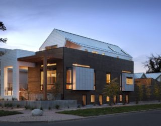 Elevated Modern Home in Western Red Cedar Beats Noise and Visual Congestion