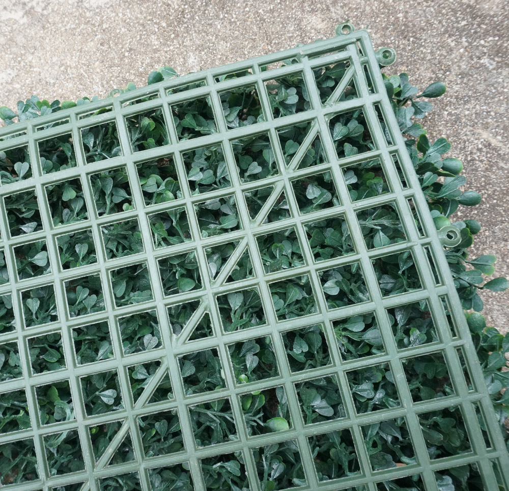 A grid backdrop is helpful for your living wall