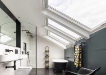 Dashing-bathroom-in-black-and-white-with-skylights-that-make-a-big-impact-217x155